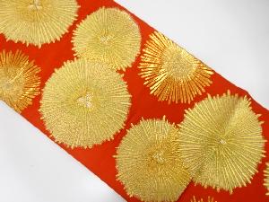 アンティーク　唐松模様織出し袋帯（着用可）